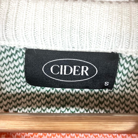 Cider All Over Orange Print Sweater Size Small - Picture 7 of 7